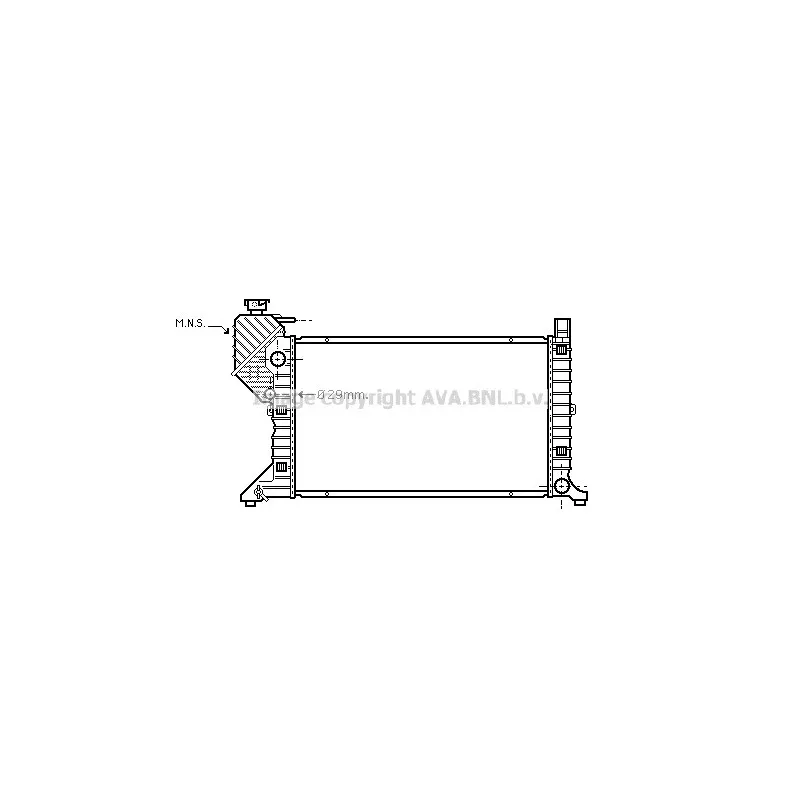 Radiateur, refroidissement du moteur AVA QUALITY COOLING MS2300