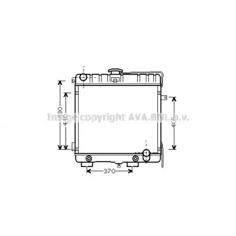 Radiateur, refroidissement du moteur AVA QUALITY COOLING MS2316