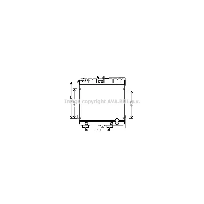Radiateur, refroidissement du moteur AVA QUALITY COOLING MS2316