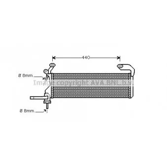 Radiateur, refroidissement du moteur AVA QUALITY COOLING