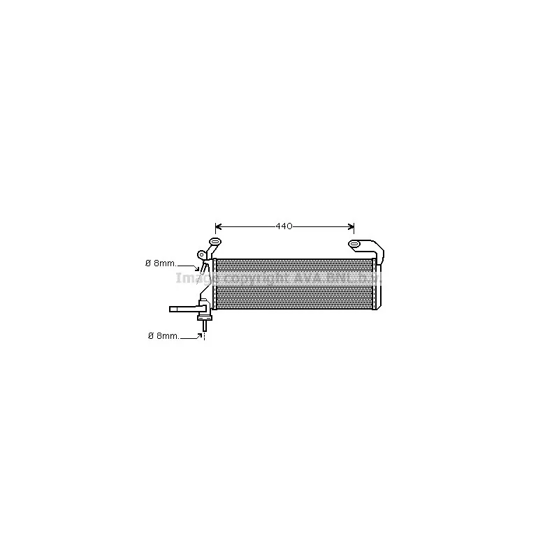 Radiateur, refroidissement du moteur AVA QUALITY COOLING MS2322