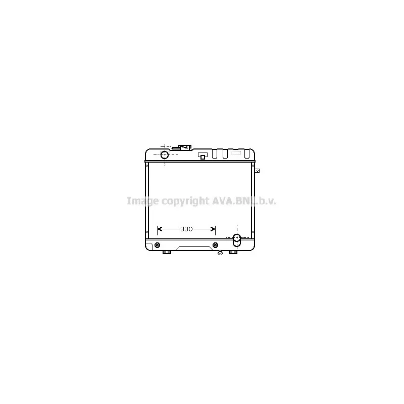 Radiateur, refroidissement du moteur AVA QUALITY COOLING MS2333