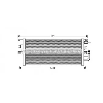 Radiateur, refroidissement du moteur AVA QUALITY COOLING