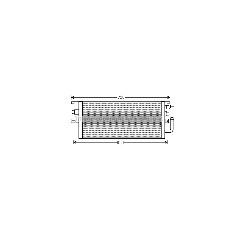 Radiateur, refroidissement du moteur AVA QUALITY COOLING MS2479