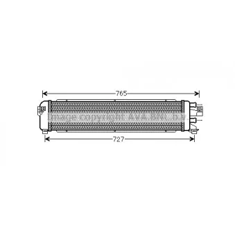 Radiateur, refroidissement du moteur AVA QUALITY COOLING MS2485