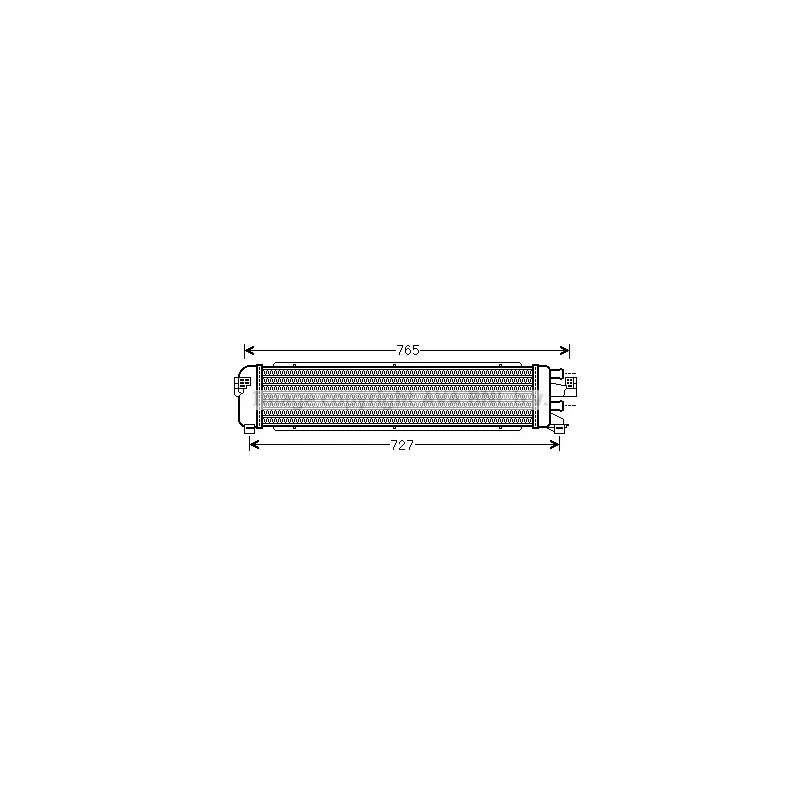 Radiateur, refroidissement du moteur AVA QUALITY COOLING MS2485