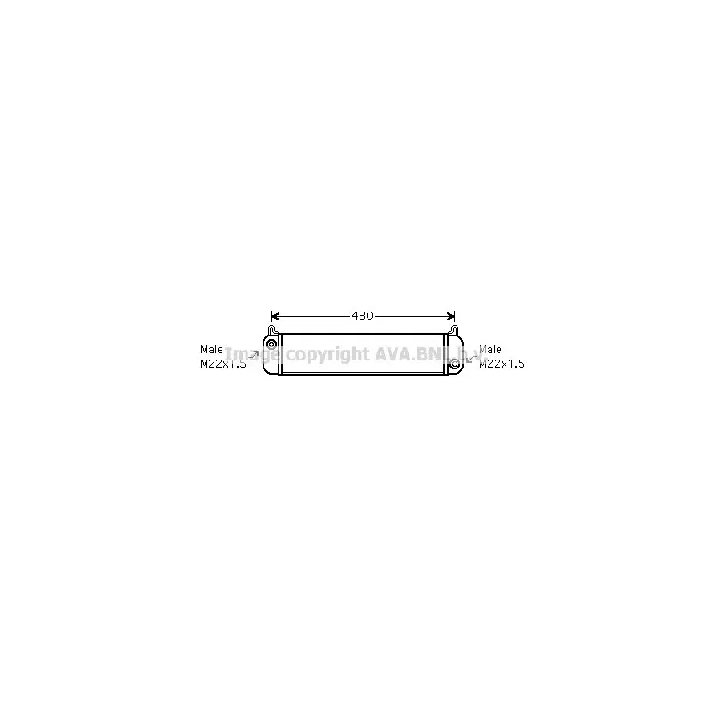 Radiateur d'huile AVA QUALITY COOLING MS3010