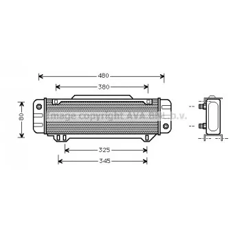 Radiateur d'huile AVA QUALITY COOLING MS3012