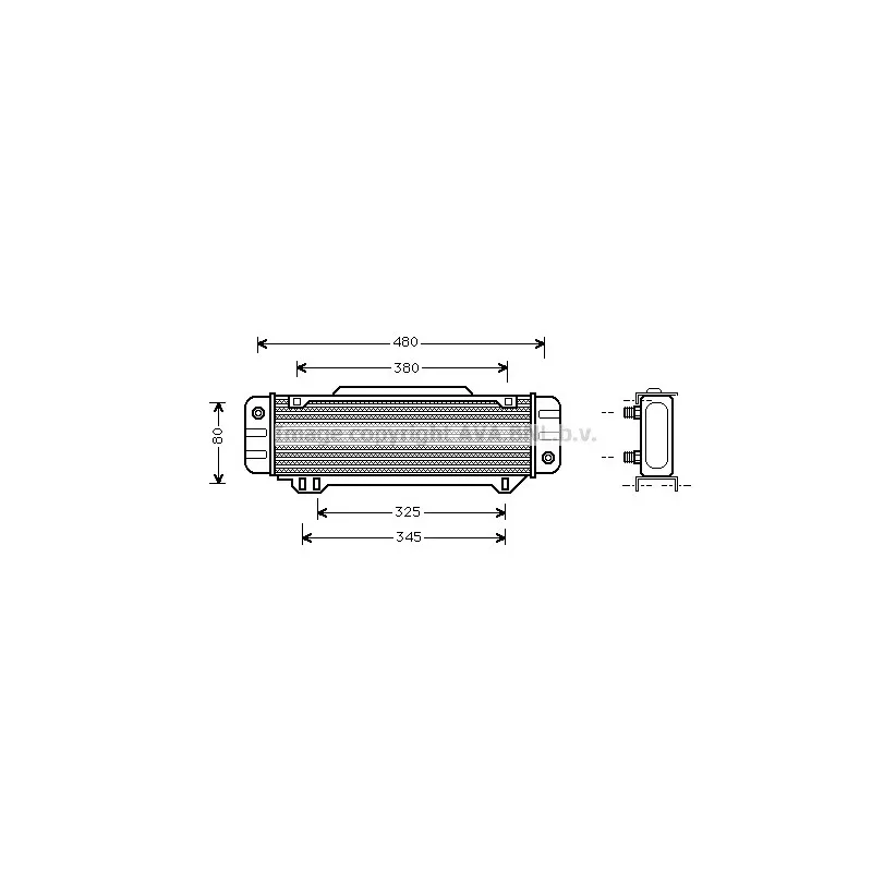 Radiateur d'huile AVA QUALITY COOLING MS3012
