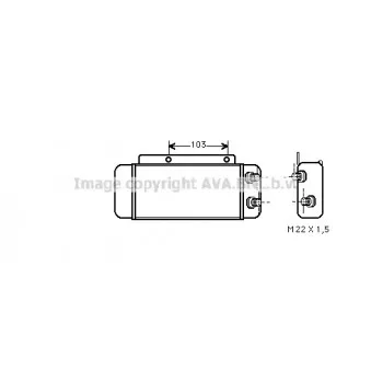 Radiateur d'huile AVA QUALITY COOLING MS3114