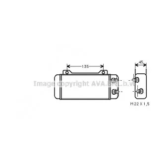 Radiateur d'huile AVA QUALITY COOLING