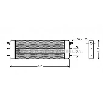 Radiateur d'huile AVA QUALITY COOLING MS3139