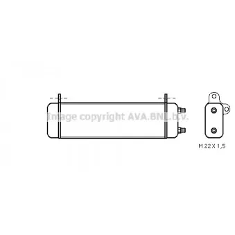 Radiateur d'huile AVA QUALITY COOLING MS3158