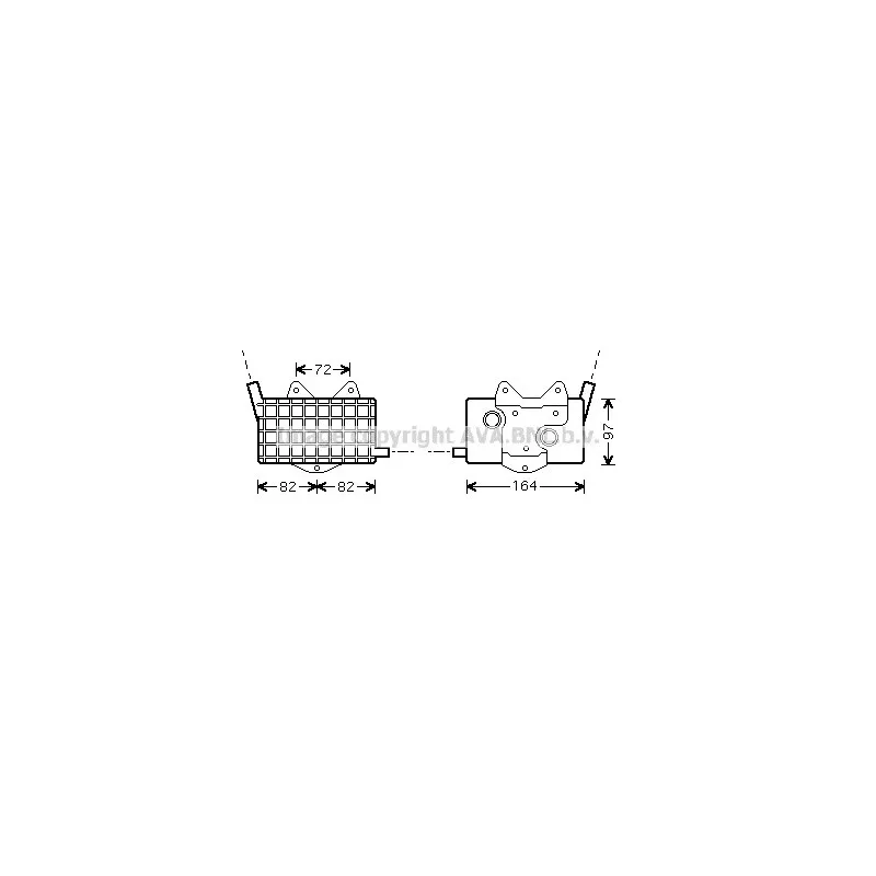 Radiateur d'huile AVA QUALITY COOLING MS3294