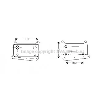 Radiateur d'huile AVA QUALITY COOLING MS3318
