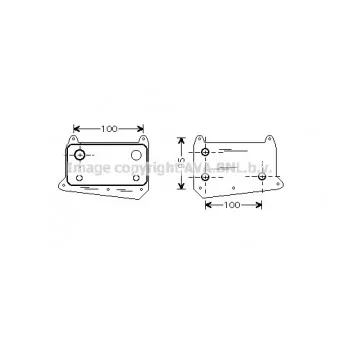 Radiateur d'huile AVA QUALITY COOLING MS3376