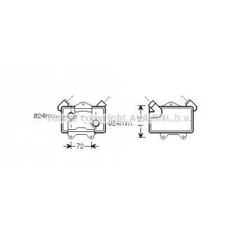 Radiateur d'huile AVA QUALITY COOLING MS3477
