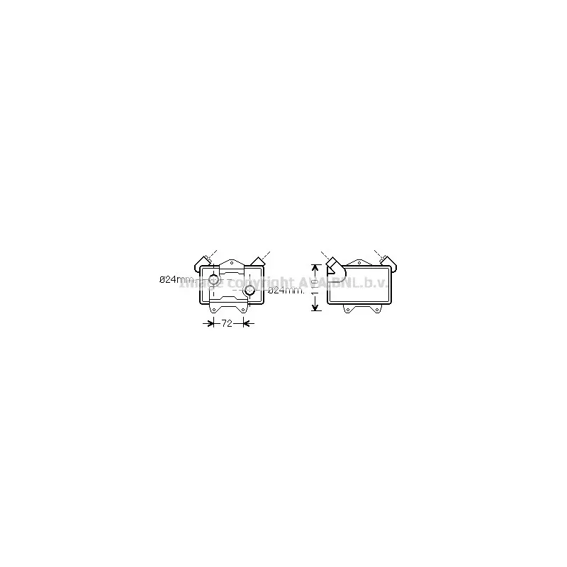 Radiateur d'huile AVA QUALITY COOLING MS3477