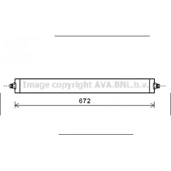 Radiateur d'huile de boîte automatique AVA QUALITY COOLING MS3531