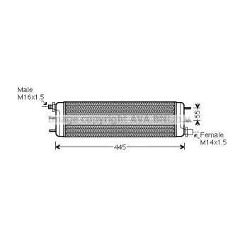 Radiateur d'huile de boîte automatique AVA QUALITY COOLING