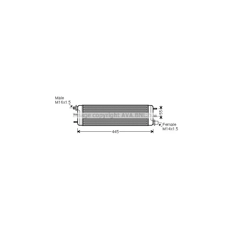 Radiateur d'huile de boîte automatique AVA QUALITY COOLING MS3532