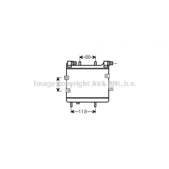 Radiateur d'huile AVA QUALITY COOLING MS3534