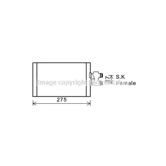 Radiateur d'huile de boîte automatique AVA QUALITY COOLING MS3535