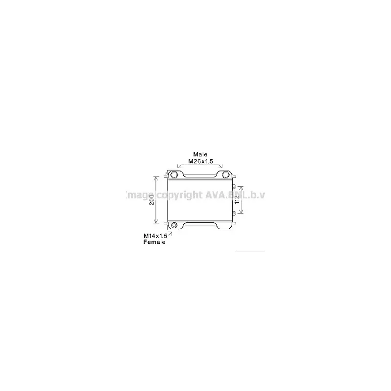 Radiateur d'huile AVA QUALITY COOLING MS3537