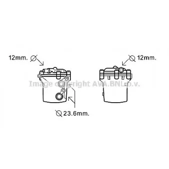 Radiateur d'huile AVA QUALITY COOLING MS3541