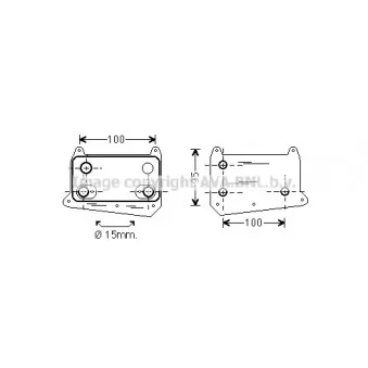Radiateur d'huile AVA QUALITY COOLING MS3552