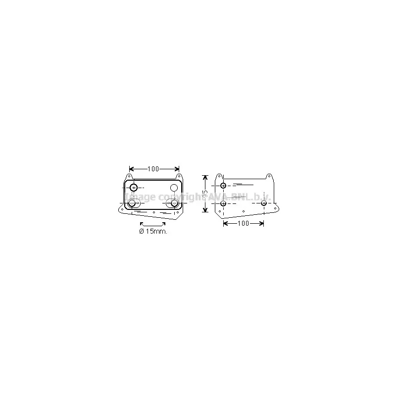 Radiateur d'huile AVA QUALITY COOLING MS3552