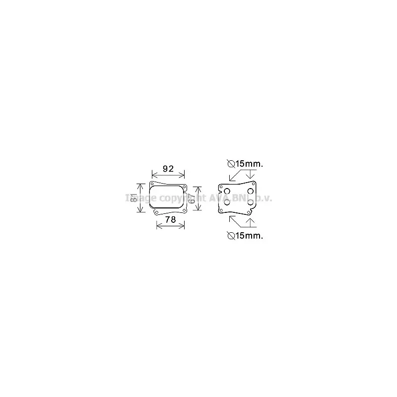 Radiateur d'huile AVA QUALITY COOLING MS3559