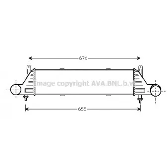 Intercooler, échangeur AVA QUALITY COOLING MS4260
