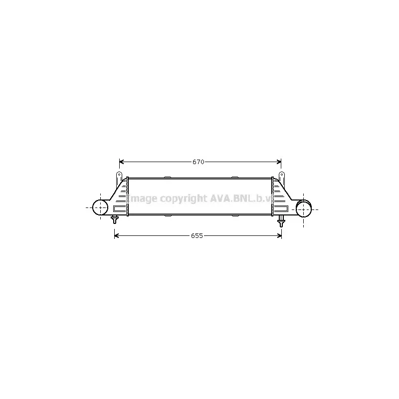 Intercooler, échangeur AVA QUALITY COOLING MS4260