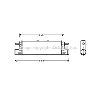 Intercooler, échangeur AVA QUALITY COOLING MS4285