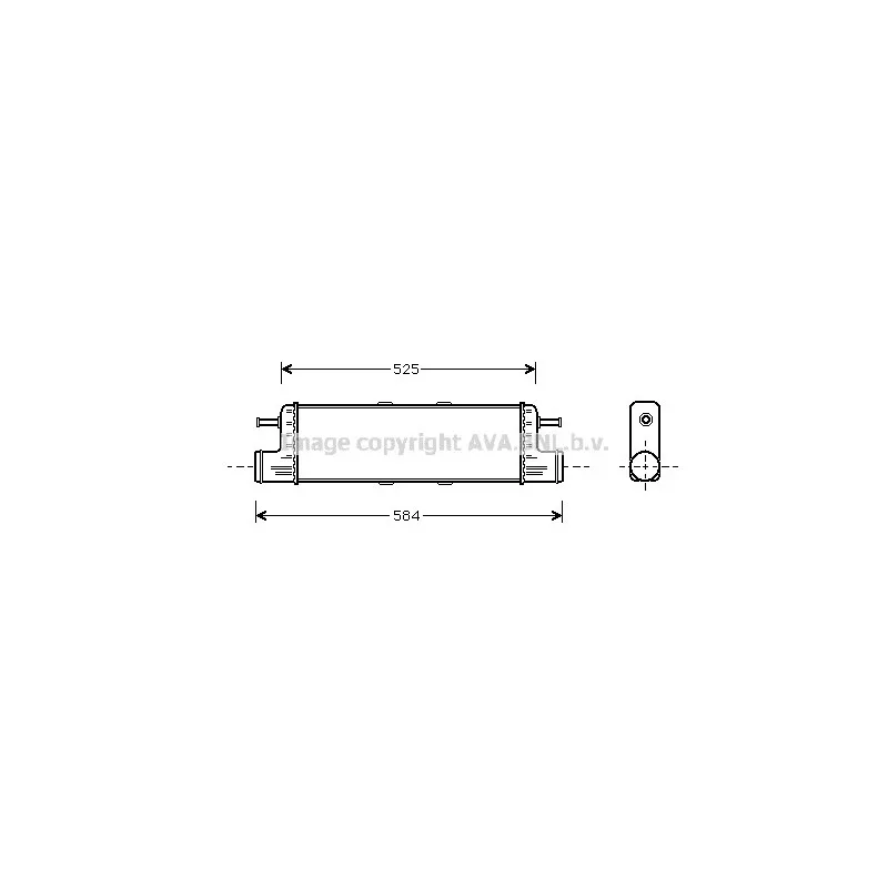Intercooler, échangeur AVA QUALITY COOLING MS4285