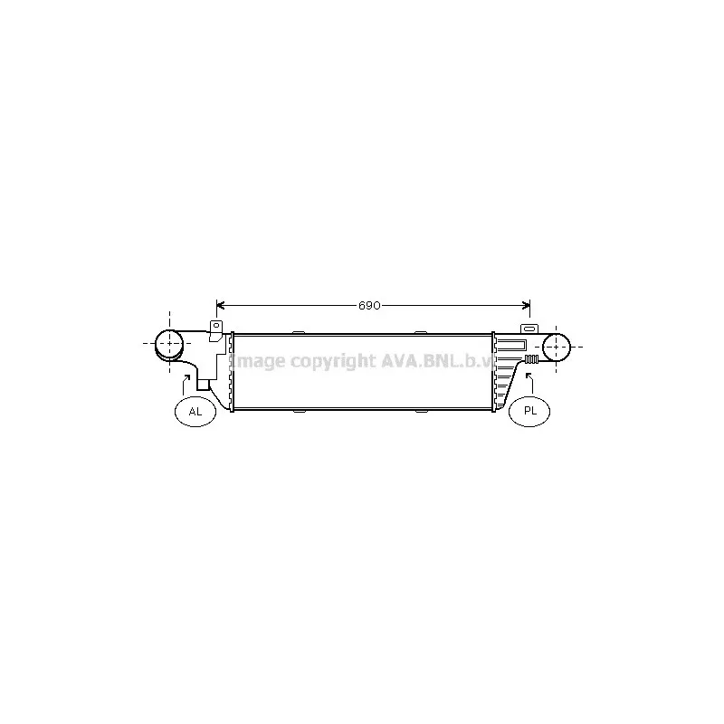Intercooler, échangeur AVA QUALITY COOLING MS4320