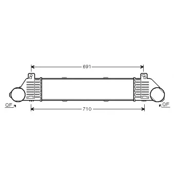 Intercooler, échangeur AVA QUALITY COOLING MS4353