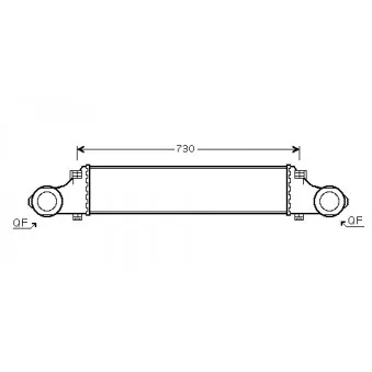Intercooler, échangeur AVA QUALITY COOLING MS4354