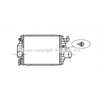 Intercooler, échangeur AVA QUALITY COOLING MS4357
