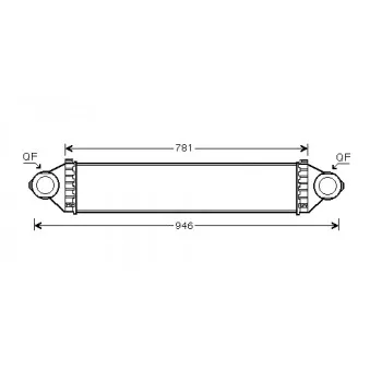 Intercooler, échangeur AVA QUALITY COOLING MS4368