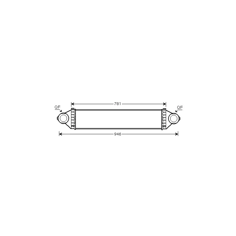 Intercooler, échangeur AVA QUALITY COOLING MS4368