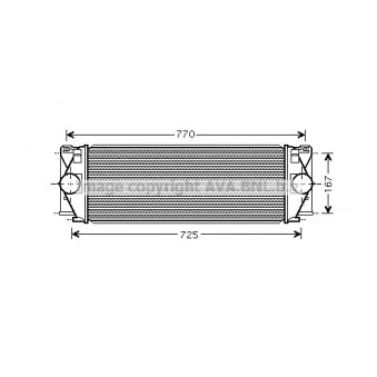 Intercooler, échangeur AVA QUALITY COOLING MS4396