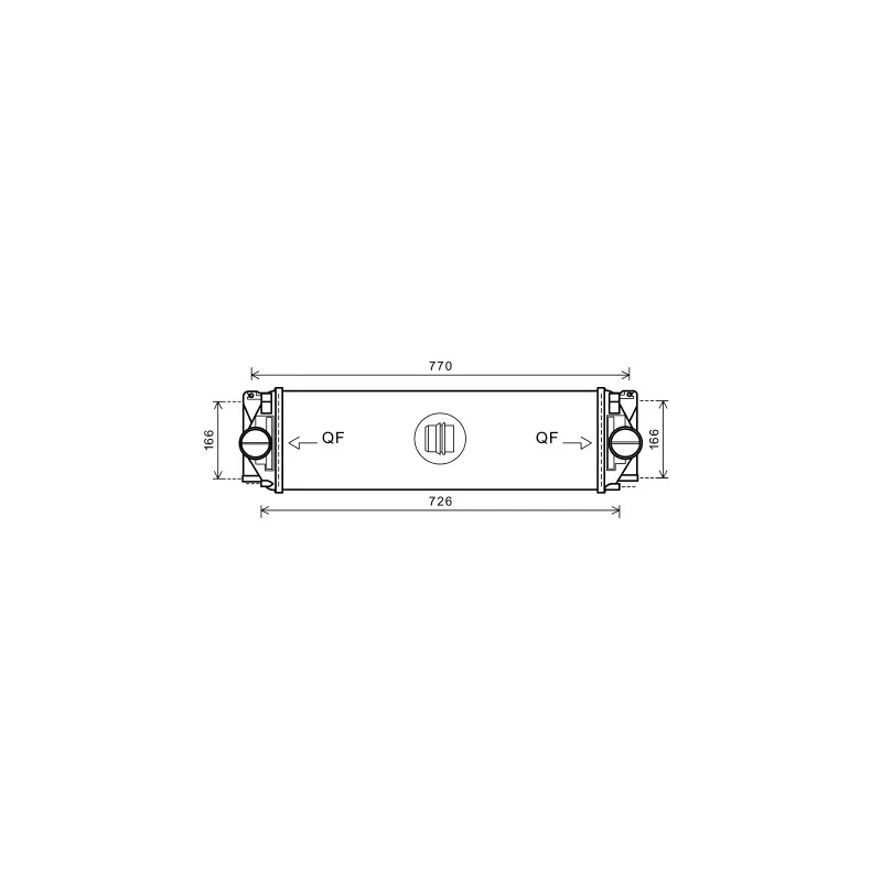 Intercooler, échangeur AVA QUALITY COOLING MS4582