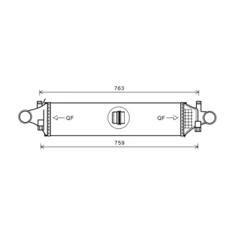 Intercooler, échangeur AVA QUALITY COOLING MS4659