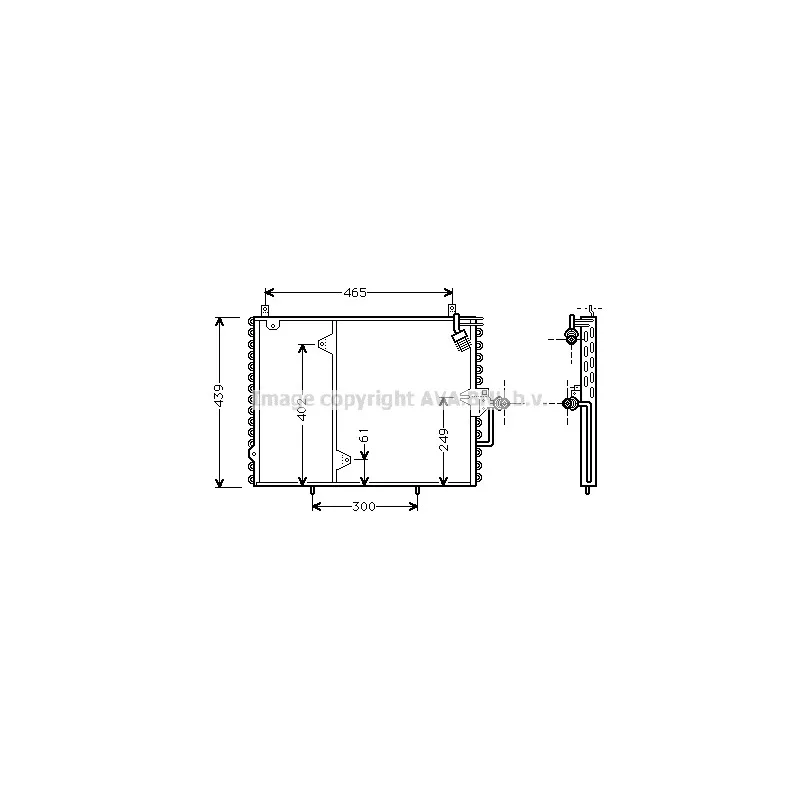 Condenseur, climatisation AVA QUALITY COOLING MS5160
