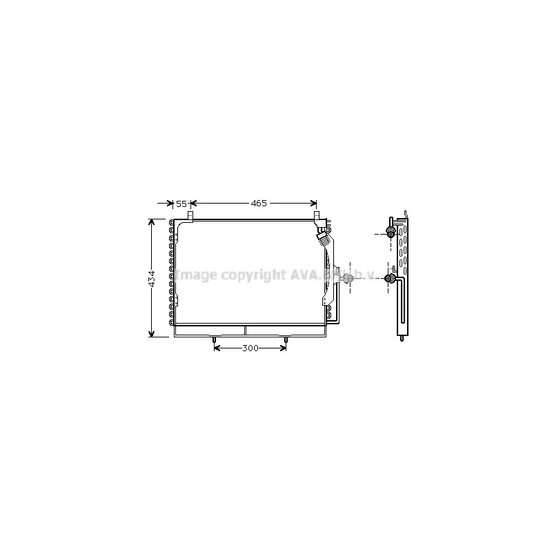 Condenseur, climatisation AVA QUALITY COOLING MS5161