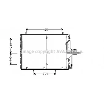 Condenseur, climatisation AVA QUALITY COOLING MS5169