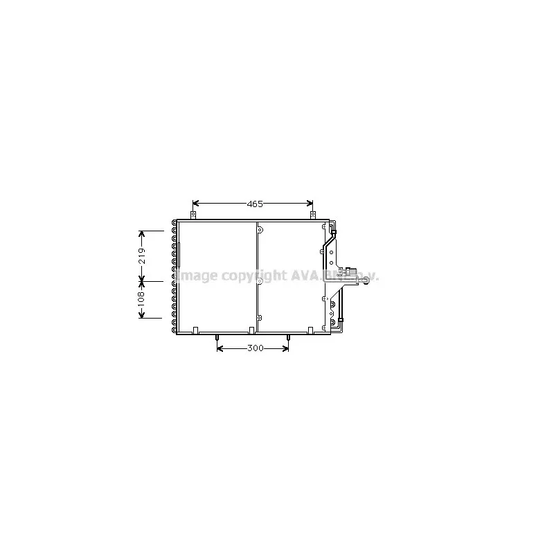 Condenseur, climatisation AVA QUALITY COOLING MS5169