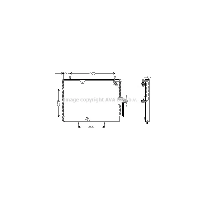 Condenseur, climatisation AVA QUALITY COOLING MS5170